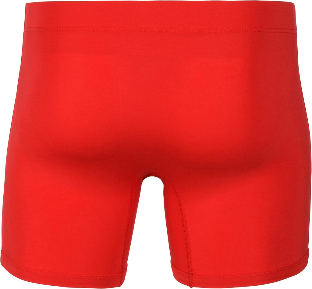 SHEATH 3.21 Men's Boxer Brief Underwear with Dual Support Pouch | Moisture Wicking Breathable Cooling Modal (5" Inseam)